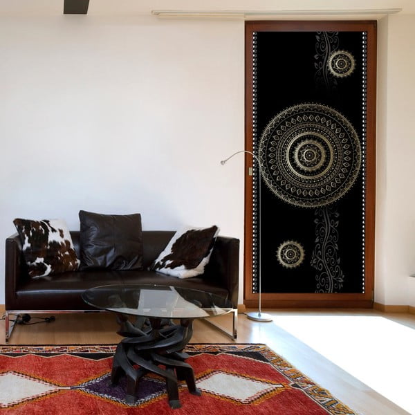 Tapeta na dveře v roli Bimago Pattern Circles, 90 x 210 cm