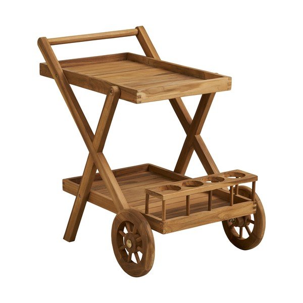 Serveerimislaud ratastel täispuidust 50x86 cm Pasaku - House Nordic