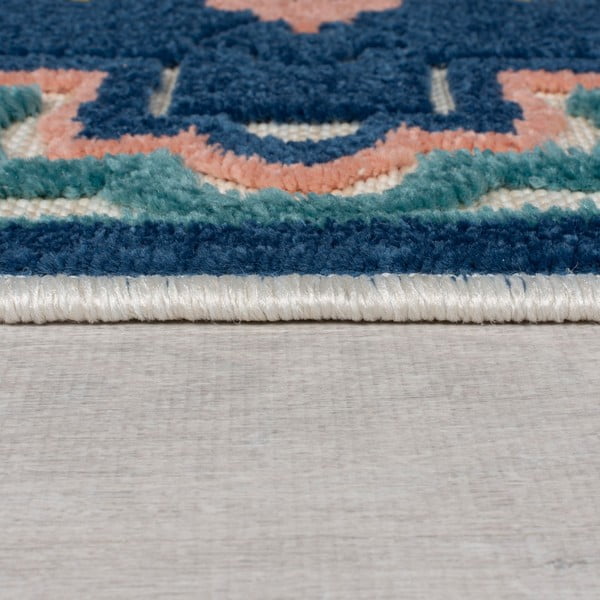 Sinine õuevaip 80x230 cm Beach Floral - Flair Rugs-image-4