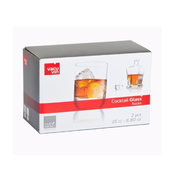Sada 2 sklenic na whiskey Vacu Vin, 260 ml-image-1