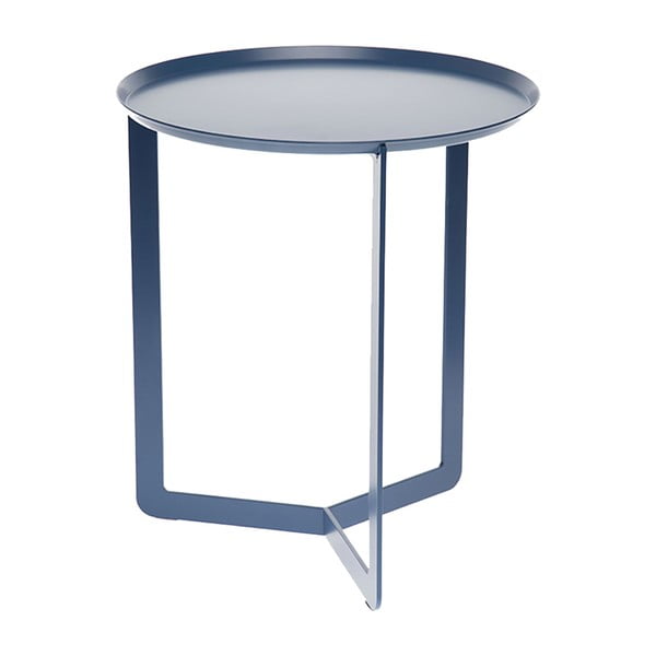 Modrý příruční stolek MEME Design Round, Ø 40 cm