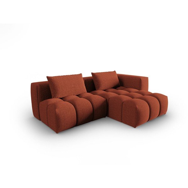 Terrakota värvi nurgadiivan (parem nurk/diivanvoodiga) Verona - Cosmopolitan Design
