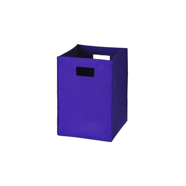Plstěná krabice 36x25 cm, středně modrá