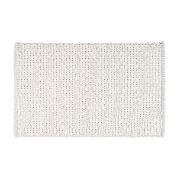 Valge tekstiilist vannitoamatt 50x80 cm Ecoli - Wenko