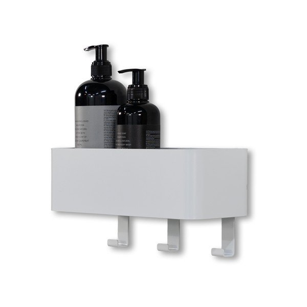 Valge terasest vannitoa seinariiul Multi - Spinder Design-image-2