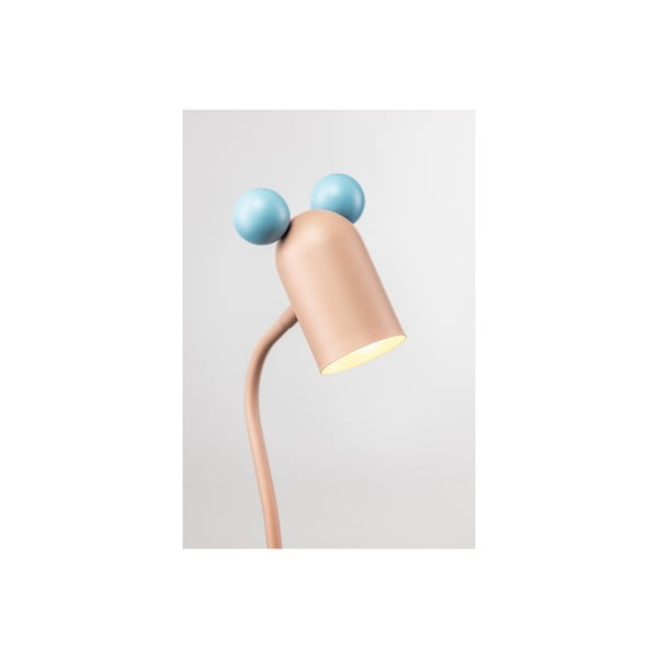 Helesinine-roosa laualamp metallist varjuga (kõrgus 50 cm) Mouse - GTV-image-4