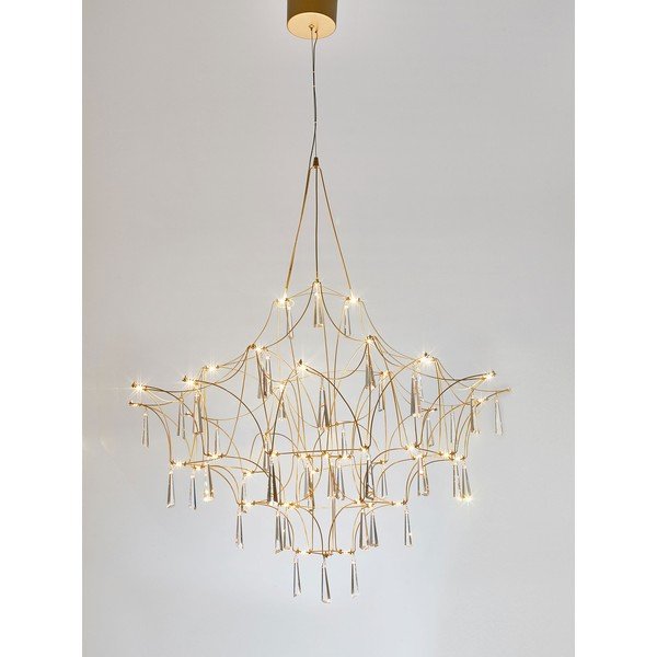 Metallist LED-ripplamp kuldses värvitoonis, ø 80 cm Goro - Nova Luce-image-3