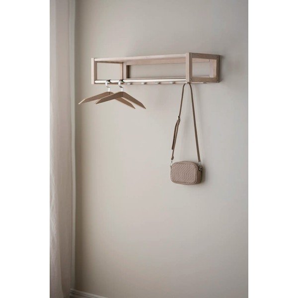  Tammepuidust seinanagi koos riiuliga Confetti - Rowico-image-1