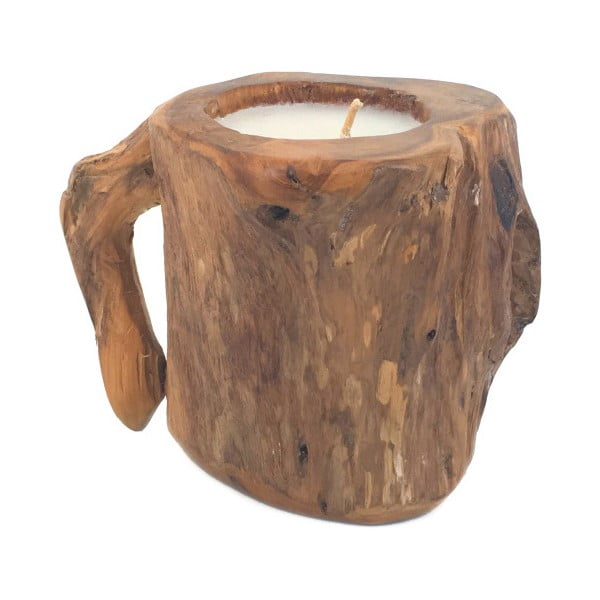 Dřevěný svícen Moycor Erosi Mug, 15 cm