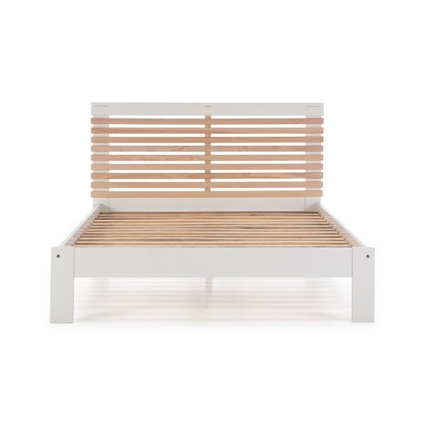 Valge kaheinimesevoodi 140x190 cm Vectra - Marckeric-image-2