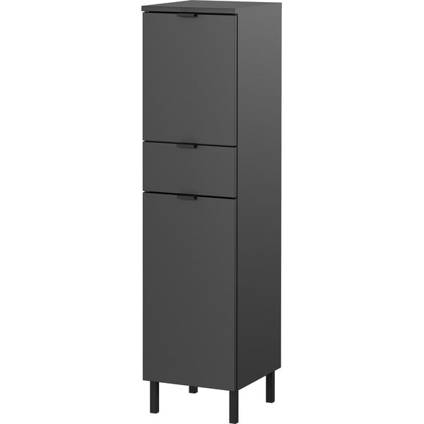 Antratsiitne kõrge/kitsas vannitoakapp 30x120 cm Arcena - Germania-image-2