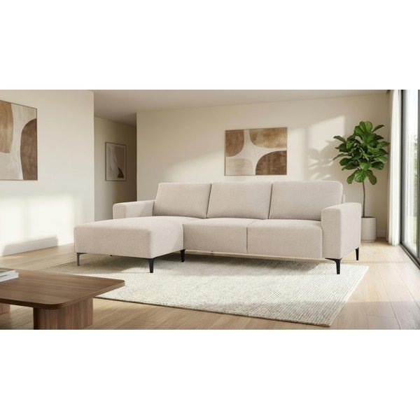 Beež šenillist nurgadiivan (vasak nurk) Fabian - Scandic-image-1