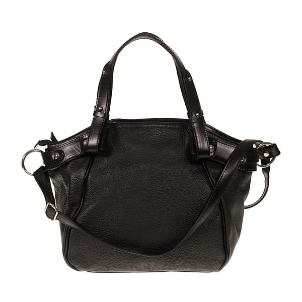 Černá kožená kabelka Giulia Bags Calista
