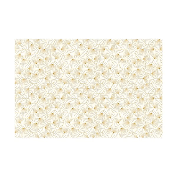 Valge ja kollane dekoratiivne tapeet mööblile Hexoka - Ambiance-image-1