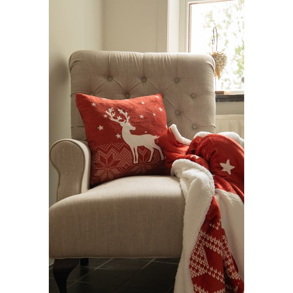 Punane jõulumotiiviga vaip 130x150 cm - Tiseco Home Studio-image-1