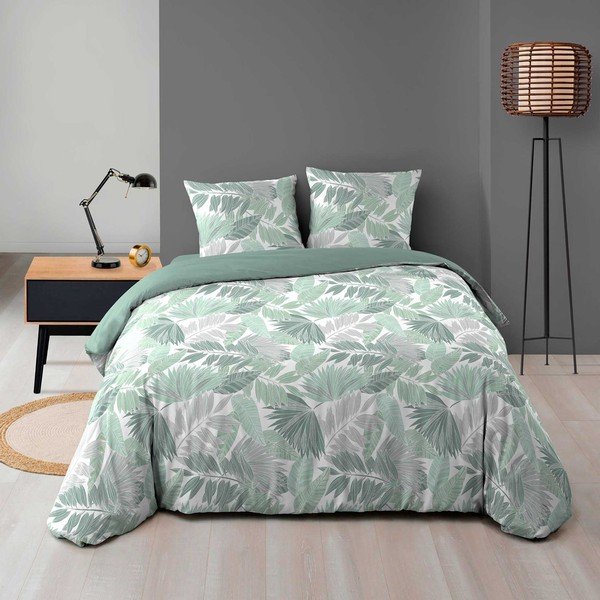 Roheline pikendatud voodipesu kaheinimesevoodile 240x220 cm Epicea - douceur d'intérieur-image-1