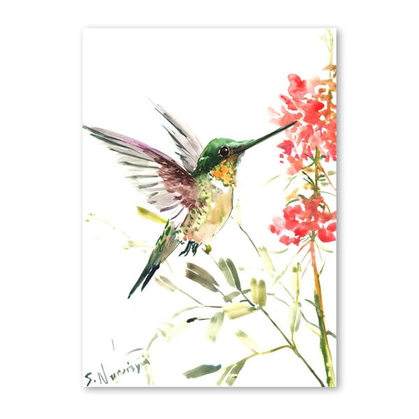 Autorský plakát Americanflat Hummingbird od Surena Nersisyana, 30 x 21 cm