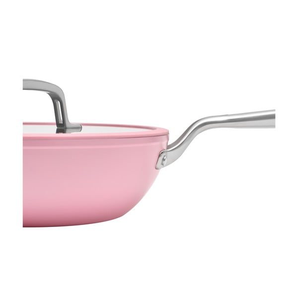 Alumiiniumist wok-pann koos kaane ja mittenakkuva pinnaga ø 28 cm Meda 3.0 - FABINI-image-4