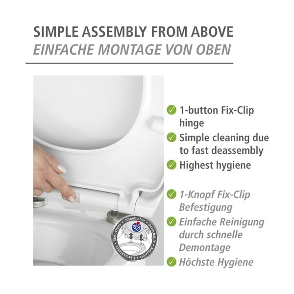 Automaatse sulgemisega prill-laud 37 x 44,5 cm Rollin'Art Red Blossom - Wenko-image-4