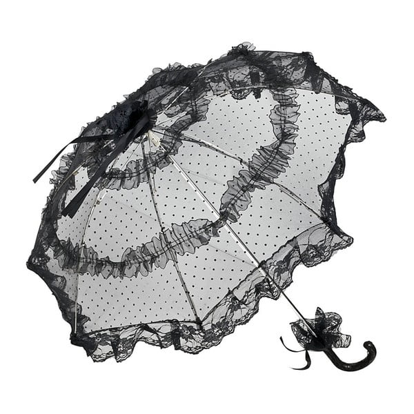 Černý holový deštník Von Lilienfeld Bridal Salomea