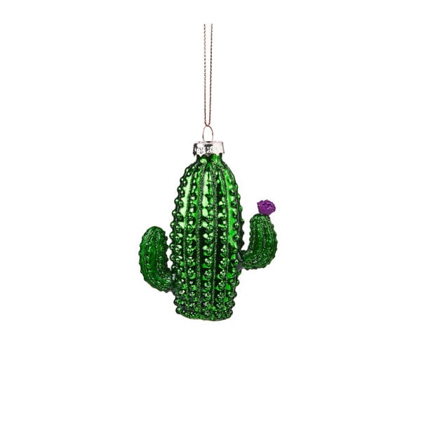 Vánoční závěsná ozdoba ze skla Butlers Kaktus