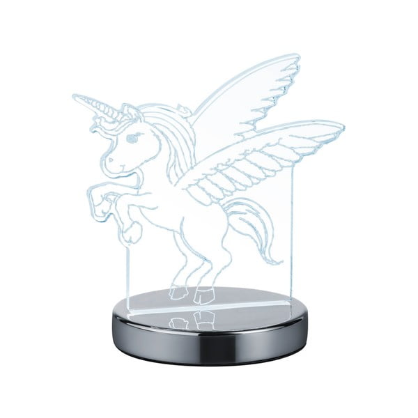 LED laualamp läikiva hõbedase värviga (kõrgus 17 cm) Karo - Trio-image-2