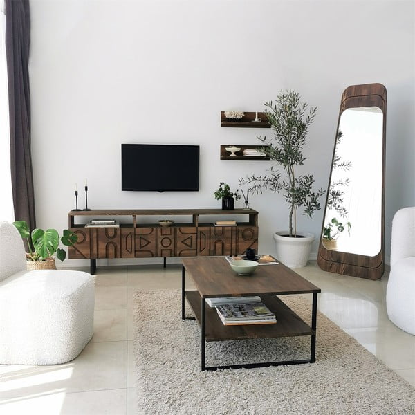 Pruun kohvilaud 60x85 cm Neta - Neostill-image-2