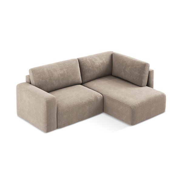 Beež šenilldiivanvoodi/panipaigaga nurgadiivan (parempoolne/L-kujuline) Kona - Makamii-image-3