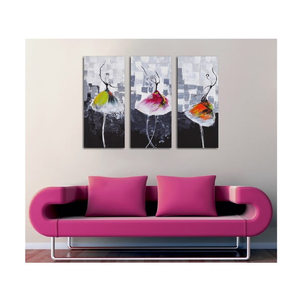 3-osaline maal lõuendil Tantsijad - Wallity-image-2