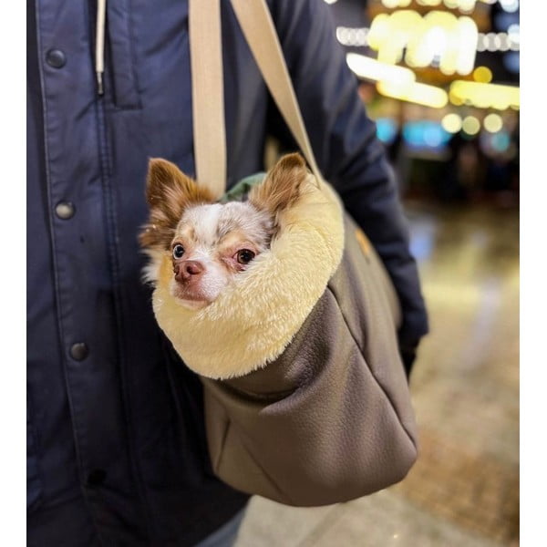 Pruun transpordikott 21x35 cm Snow – Petsy-image-2