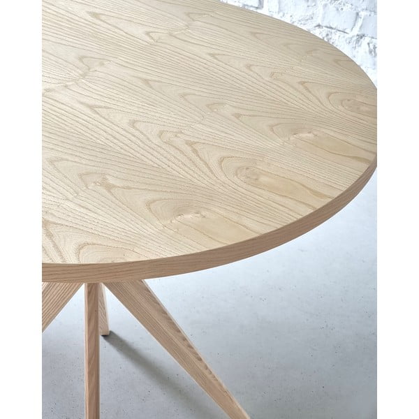 Söögilaud, saarepuidust, 90 × 90 cm Jubi – Ragaba-image-3