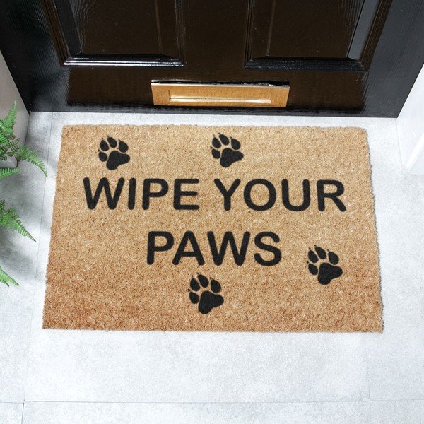 Kookoskiududest matt 40x60cm Wipe Your Paws - Artsy Doormats-image-2
