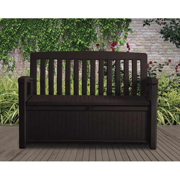Tumepruun plastikust aiapink - Keter-image-1