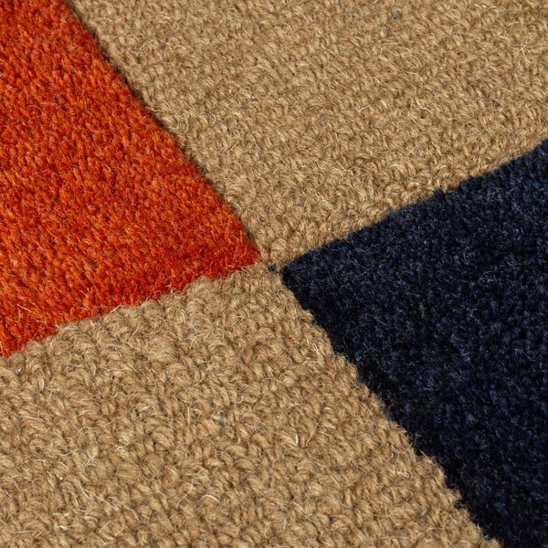 Terrakottapunane käsitsi kootud villane vaip 160x230 cm Mia Arch - Flair Rugs-image-3