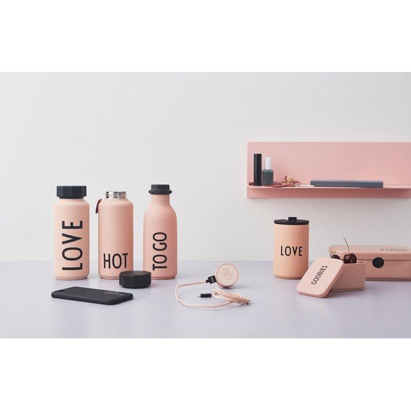 Roosa termopudel, 500 ml Hot - Design Letters-image-4