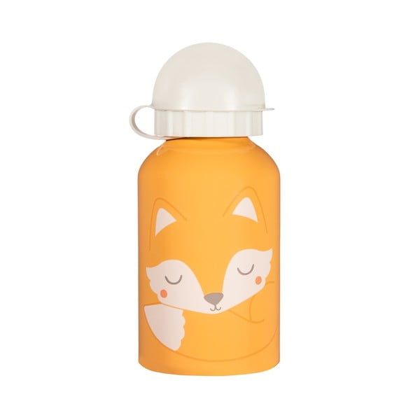 Oranžikas ja valge beebi joogipudel, 250 ml Woodland Fox - Sass & Belle