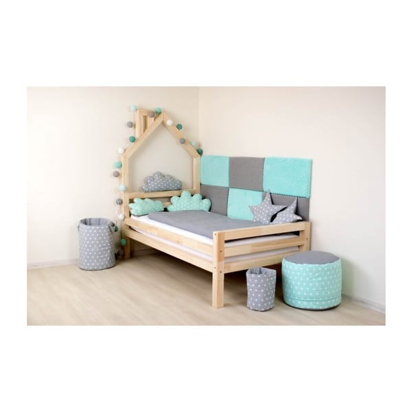 Sada 4 prodloužených nohou z přírodního smrkového dřeva k posteli Benlemi, výška 20 cm-image-3