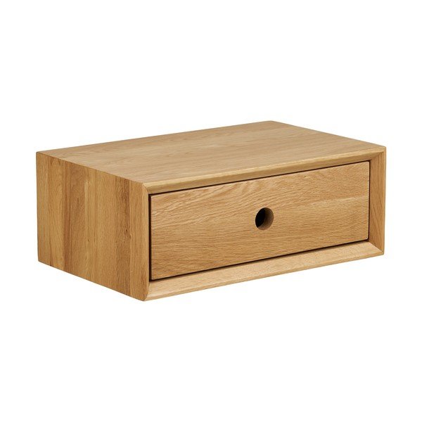 Tammepuidust riiul heledas naturaalses värvitoonis 40 cm Luzern - House Nordic