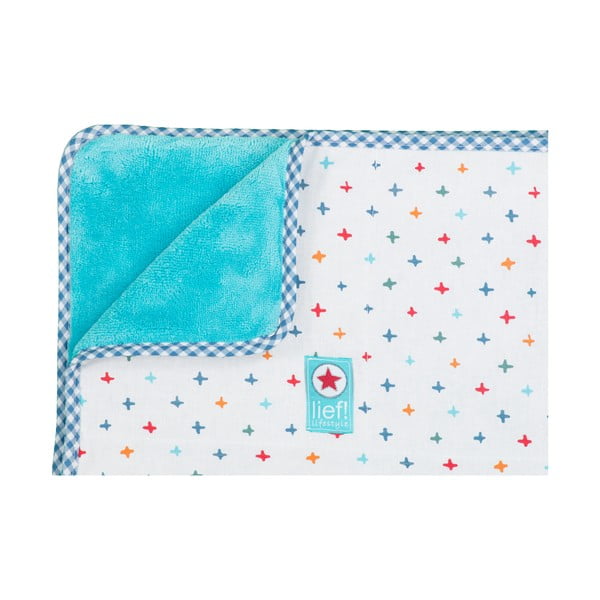 Sinine ja valge voodipesu , 100 x 150 cm - Tiseco Home Studio-image-1