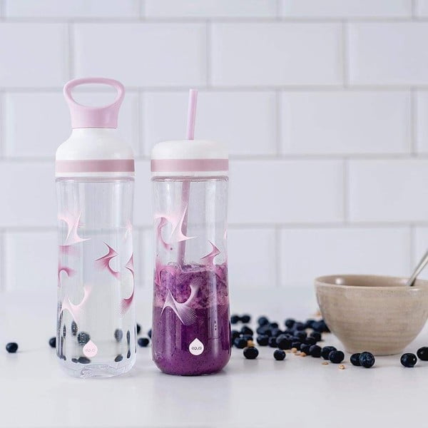 Valge ja lilla reisipudel 0,8 l Flow Bounce - Equa-image-1