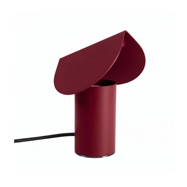 Burgundiapunane alumiiniumist LED-laualamp (kõrgus 15 cm) BISCUIT - Thoro