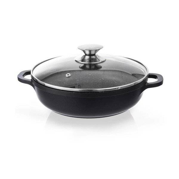 Pfluon Granit kleepumisvastane pott klaasist kaanega , ⌀ 24 cm Grande - Orion