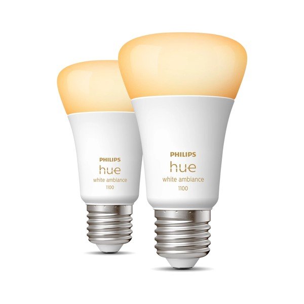 LED nutipirnid 2tk komplektis, E27, 11W White ambiance - Philips Hue-image-1