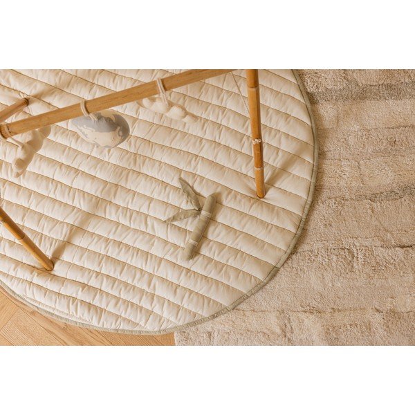 Roheline-kreem laste mängumatt Bamboo Leaf - Lorena Canals-image-3