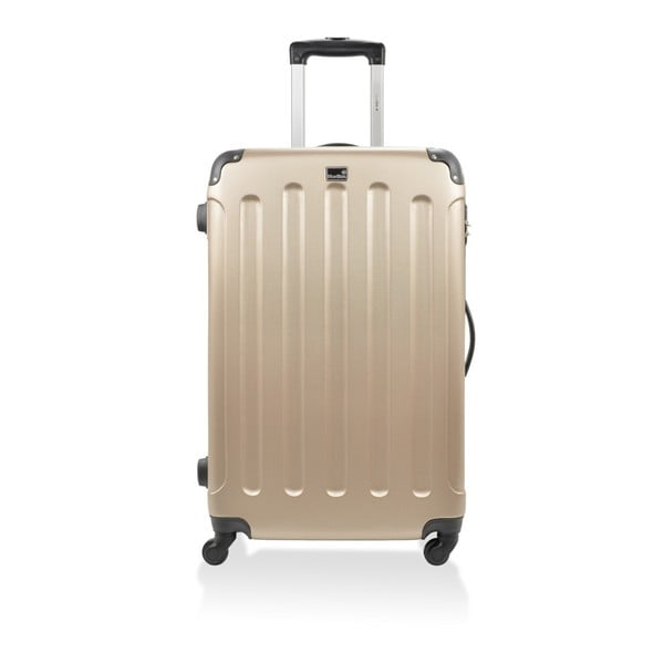 Zlatý cestovní kufr na kolečkách BlueStar Madrid, 60 l