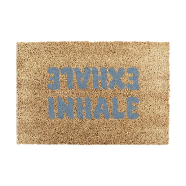 Kookoskiududest uksematt 60x90 cm Inhale Exhale - Artsy Doormats