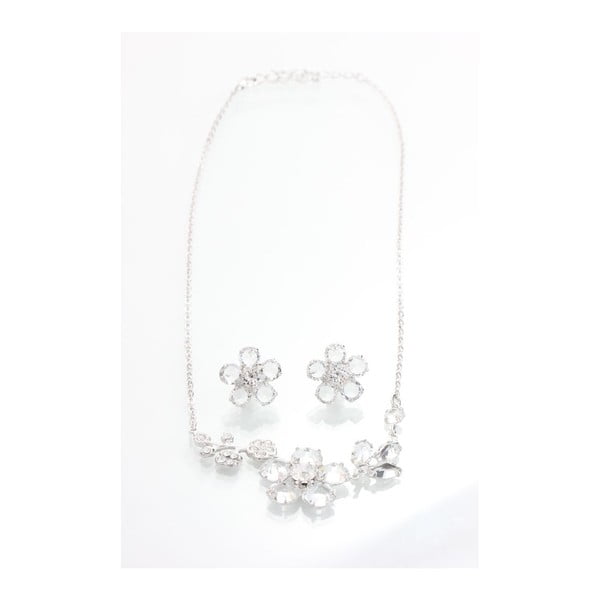 Set náhrdelníku a náušnic se Swarovski krystaly Yasmine Floral