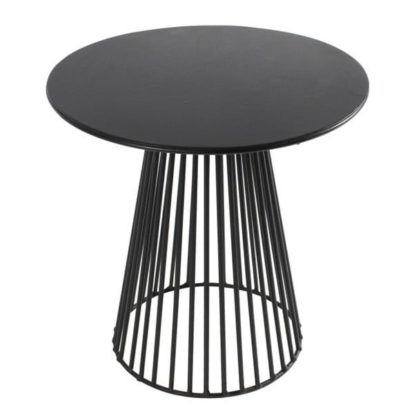 Černý odkládací stolek Serax Bistrot Garbo, ⌀ 50 cm
