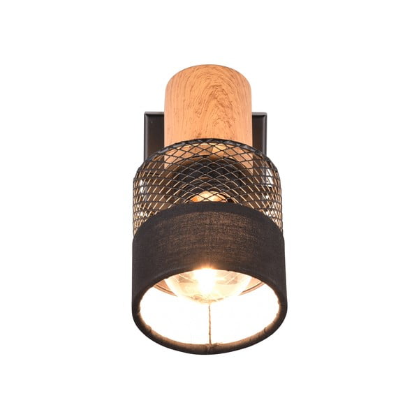 Must-puiduvärvi seinalamp ø 7 cm Nandini - Trio-image-2