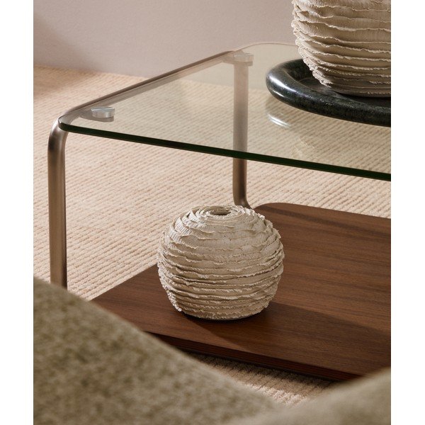 Kreemikas keraamiline käsitöövaas (kõrgus 15,5 cm) Evania - Kave Home-image-1